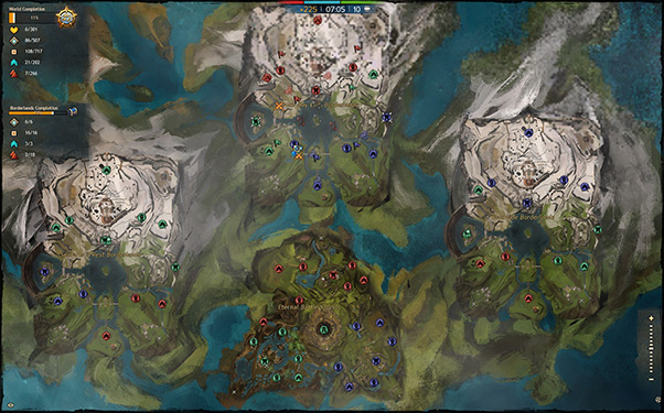 Náhled na World vs World mapu